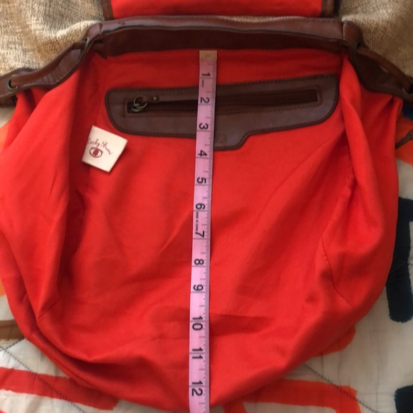 Lucky Brand Burlap Rucksack - Picture 8 of 9